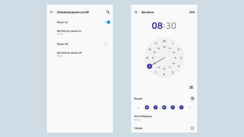 Power up, power down with OxygenOS.